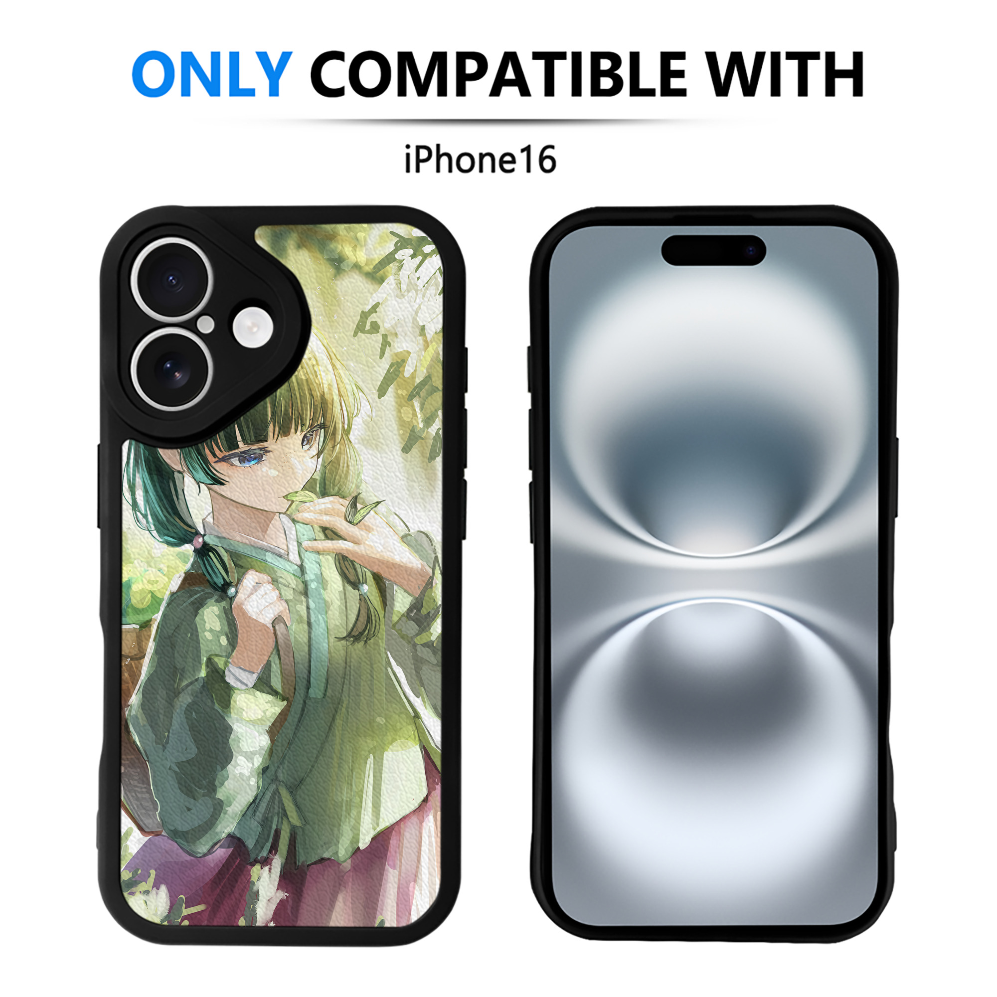 （画像用） 薬屋のひとりごと The Apothecary Diaries 【iPhone 16シリーズ対応】シリコンスマホケース（レザー調） 材質：シリコン